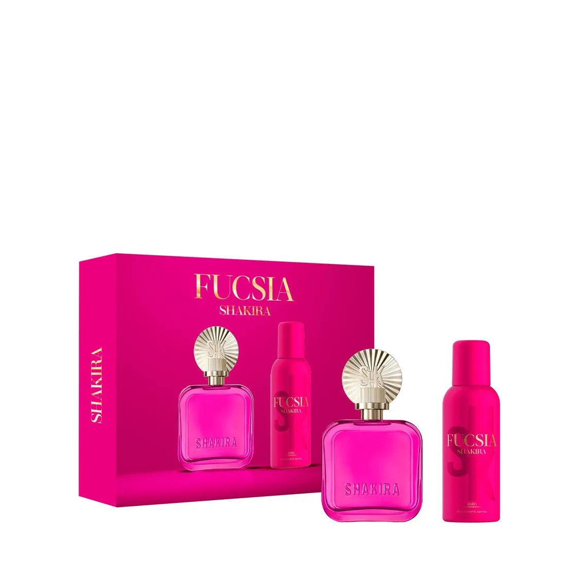 SHAKIRA FUCSIA SET 2.7oz EDP SP+5oz DEO (L)