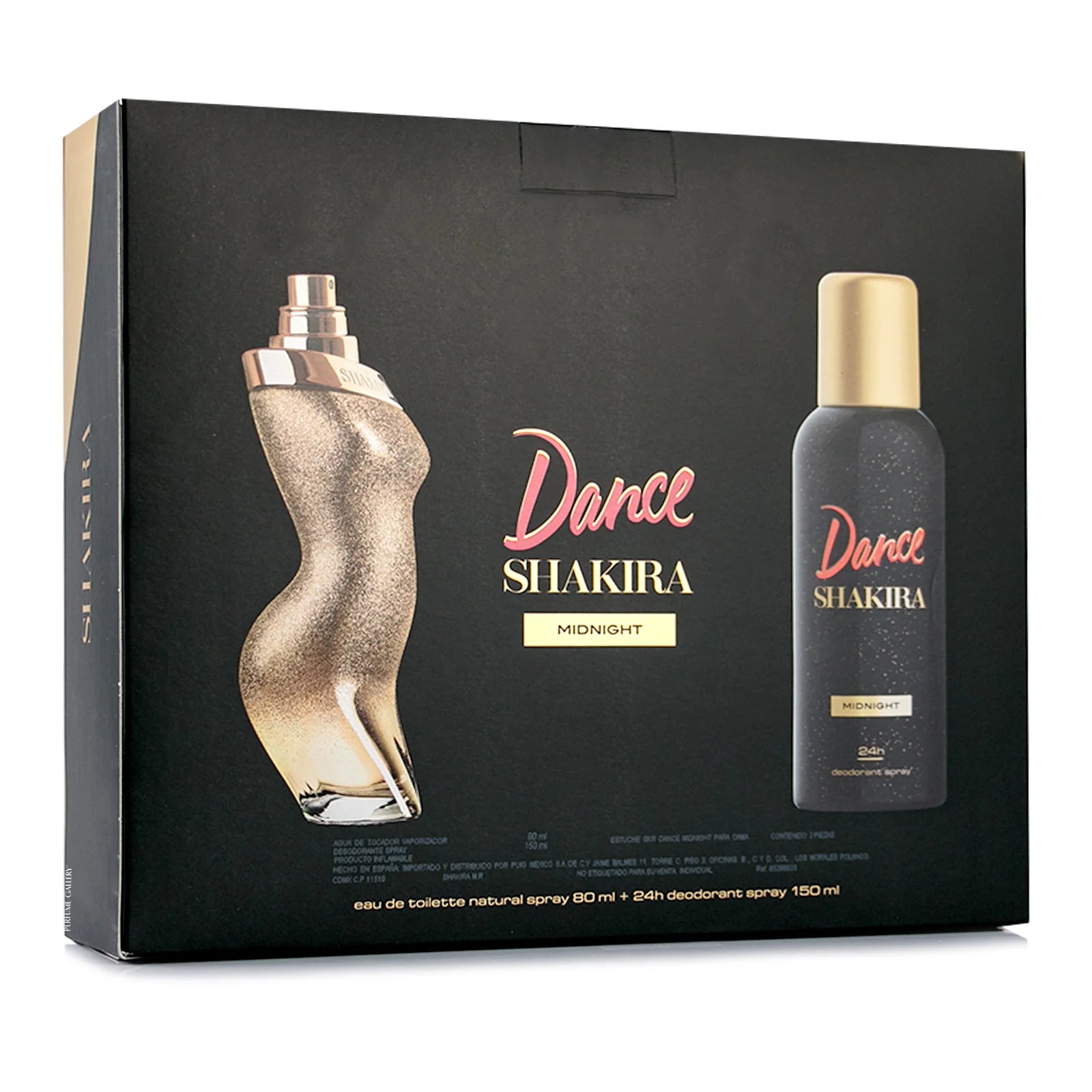 DANCE SHAKIRA MIDNIGHT SET 2.7oz EDT SP+5oz DEO (L)
