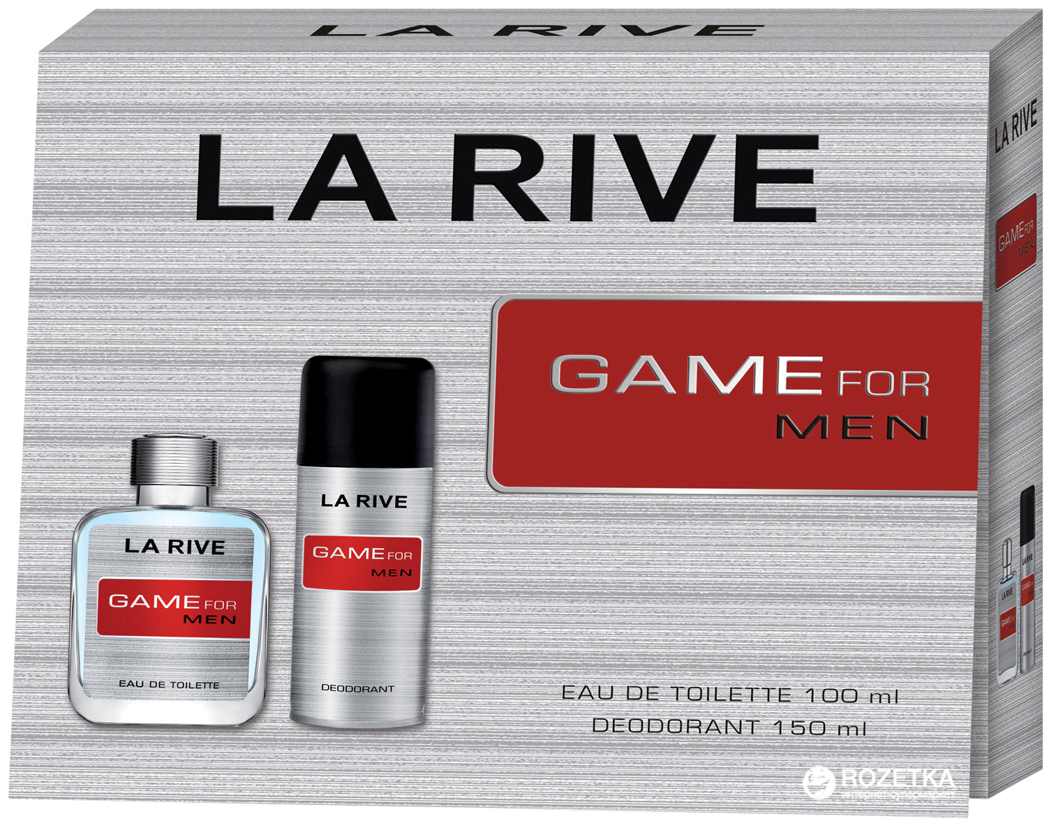 LA RIVE GAME 3.4oz EDT + DEO 150ml (M)