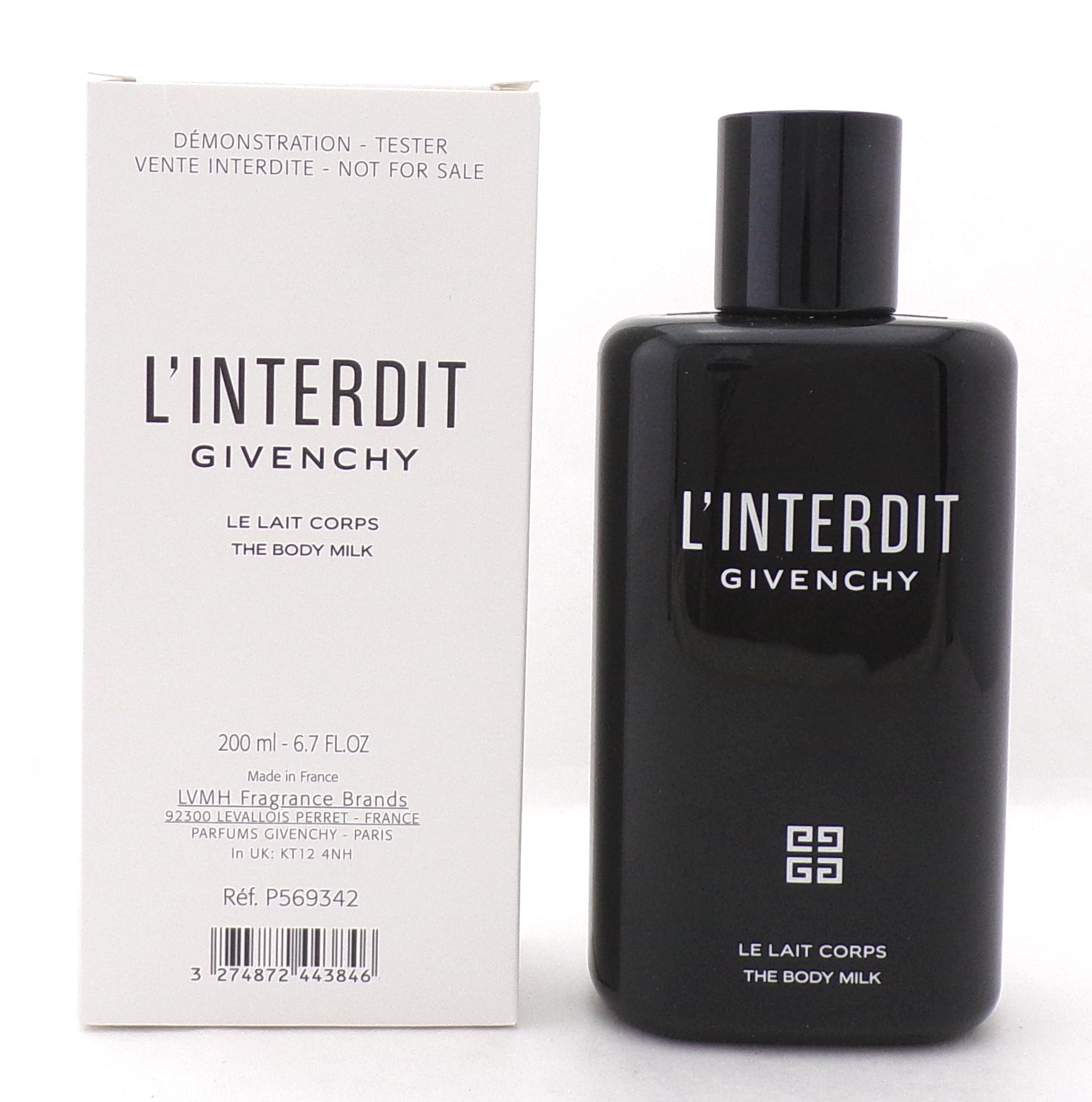 GIVENCHY L'INTERDIT 6.8oz BODY LOTION TS (L)