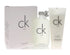 CK ONE SET 6.7oz EDT +15ml EDT+ 6.7oz BODY LOTION+3.3oz SHOWER GEL(L)