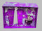 VERSACE DYLAN PURPLE SET 3.4oz EDP SP+ 3.4oz PERFUMED BATH&SG+3.4oz B.L+5ml EDP SP (L) H.B