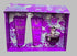 VERSACE DYLAN PURPLE SET 3.4oz EDP SP+ 3.4oz PERFUMED BATH&SG+3.4oz B.L+5ml EDP SP (L) H.B
