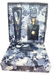 VERSACE DYLAN BLUE SET 3.4oz EDT SP+5oz PERFUMED BATH&SHOWER GEL+5ml EDT SP (M)