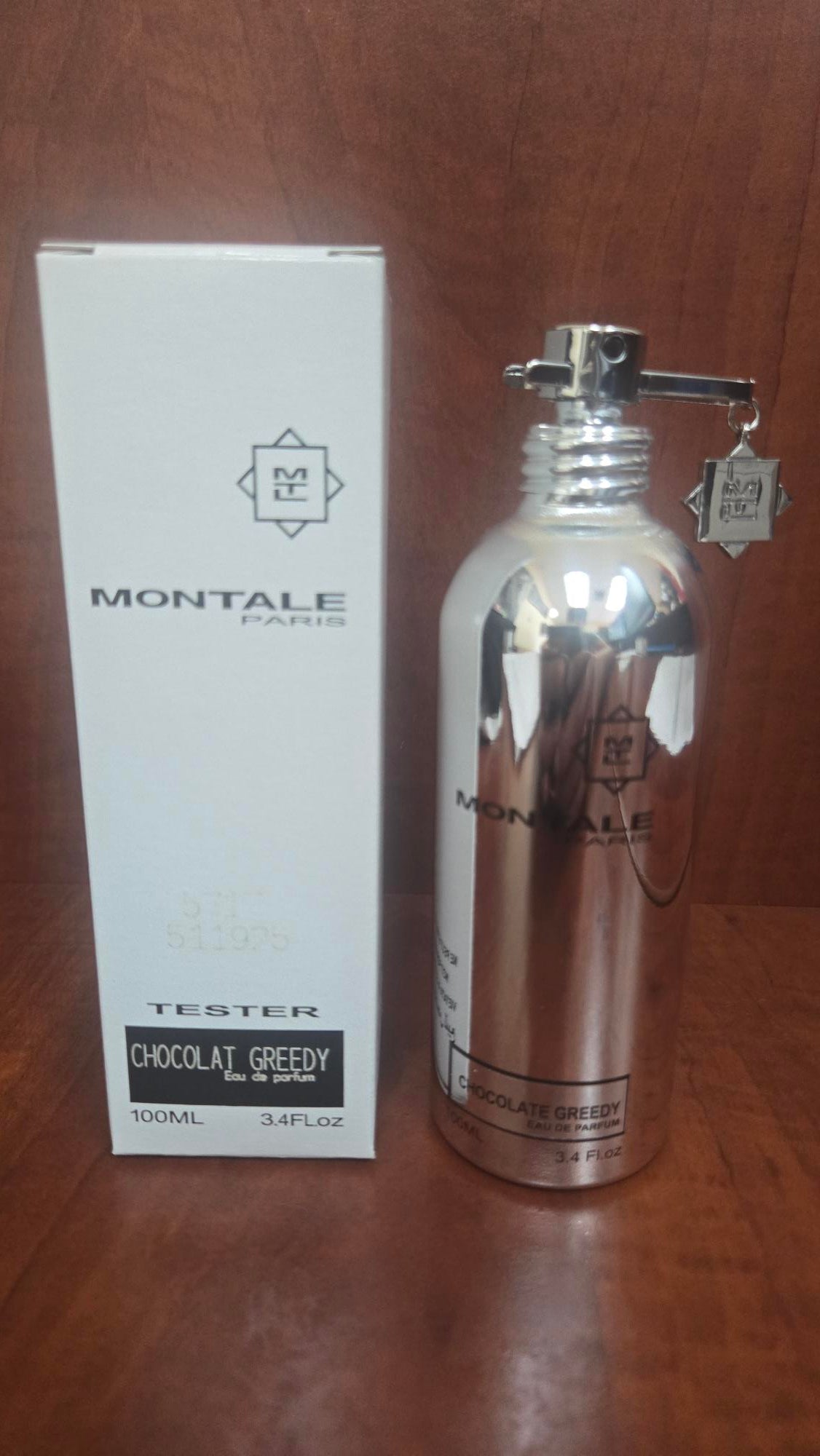 CHOCOLATE GREEDY SHINY SILVER 3.4oz EDP SP TS (L)