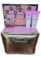 VERSACE BRIGHT CRYSTAL SET 3oz EDT SP+3.4oz BODY LOTION+3.4oz SHOWER GEL+ GOLD POUCH (L) H.B