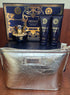 VERSACE DYLAN BLUE SET 3.4oz EDP SP+3.4oz BODY LOTION+3.4oz SHOWER GEL+GOLD POUCH (L) H.B