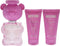 MOSCHINO TOY 2 BUBBLE GUM  1.7oz EDT SP+1.7oz BODY LOTION+1.7oz SHOWER GEL (L) HARD BOX