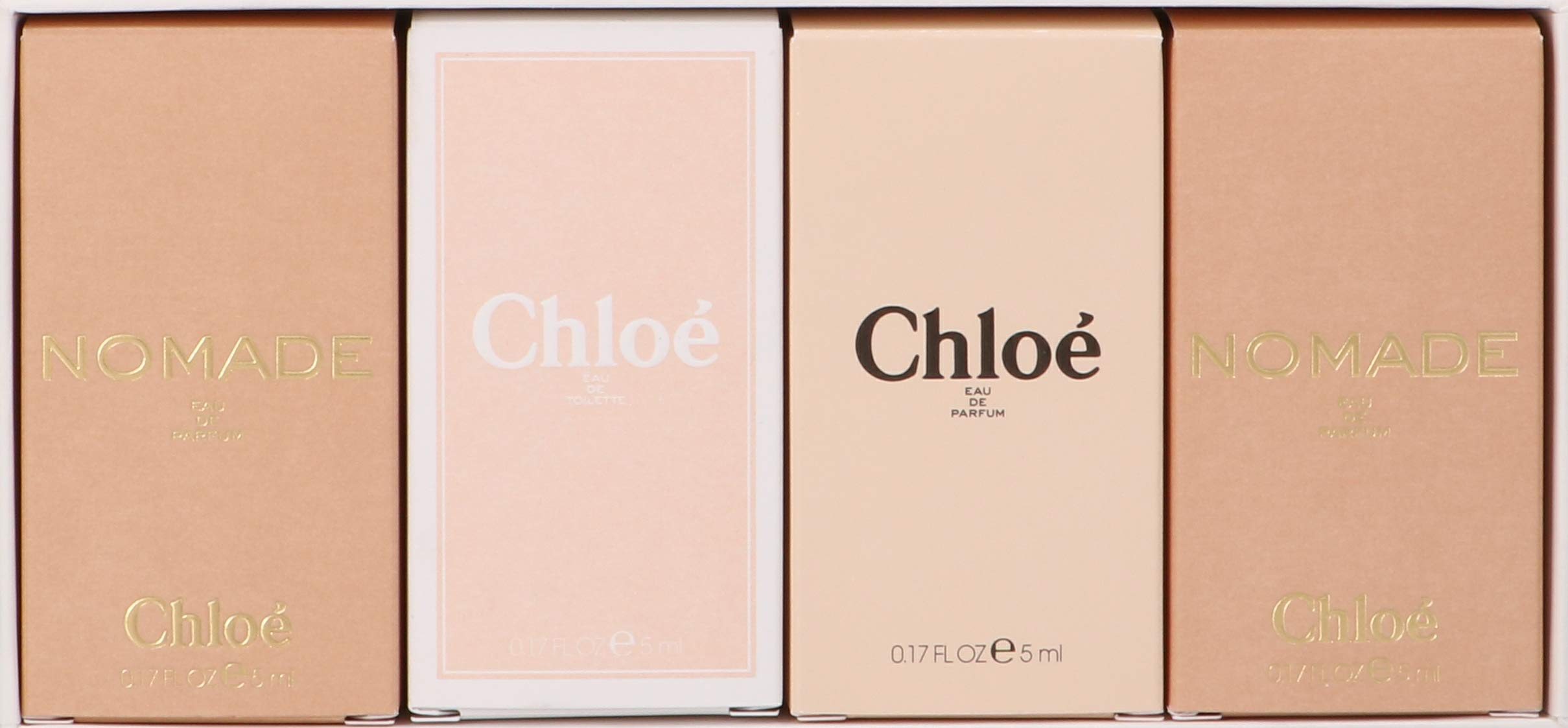 CHLOE 4PCS MINI SET 5ML CHLOE NOMADE,5ML CHLOE EDT,5ML CHLOE EDP,5ML NOMADE EDP (L)