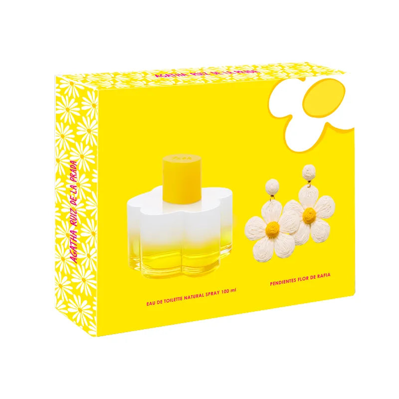 DE FLOR EN FLOR SET -3.4oz EDT SP + FLOR EARINGS (L)  3pcs by Box