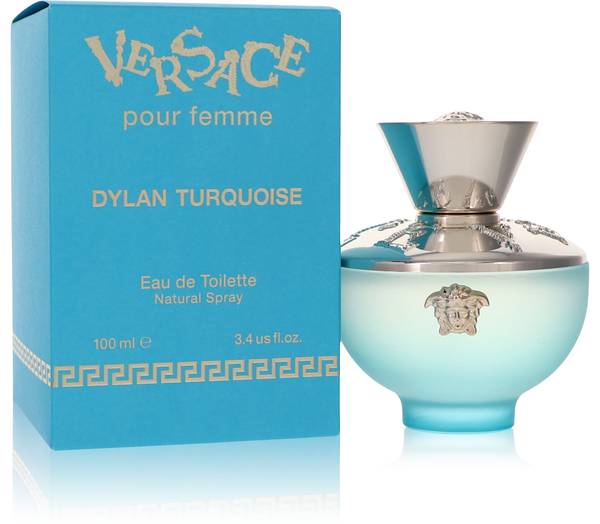 VERSACE POUR FEMME DYLAN TURQUESA 3.4oz EDT SP TS (L)