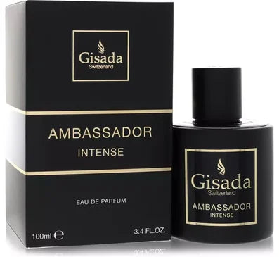GISADA AMBASSADOR BLACK MATTE INTENSE 3.4oz EDP SP (M)