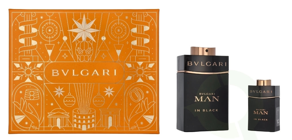 BVLGARI MAN IN BLACK SET 3.4oz EDP SP+15ml EDP SP (M) H.B