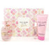 KATE SPADE BLOOM SET 3.4oz EDT +  7.5ml SP + 3.4oz B/LOTION  (L)
