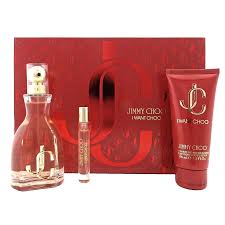 JIMMY CHOO I WANT CHOO SET 3.4oz EDP SP +7.5ml SP +3.4oz B/LOTION (L)