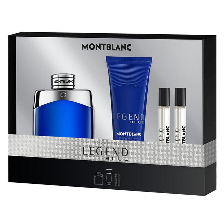 MONT BLANC LEGEND BLUE 3.4oz EDP SP + 2X7.5ml SP +3.4oz S/GEL (M)