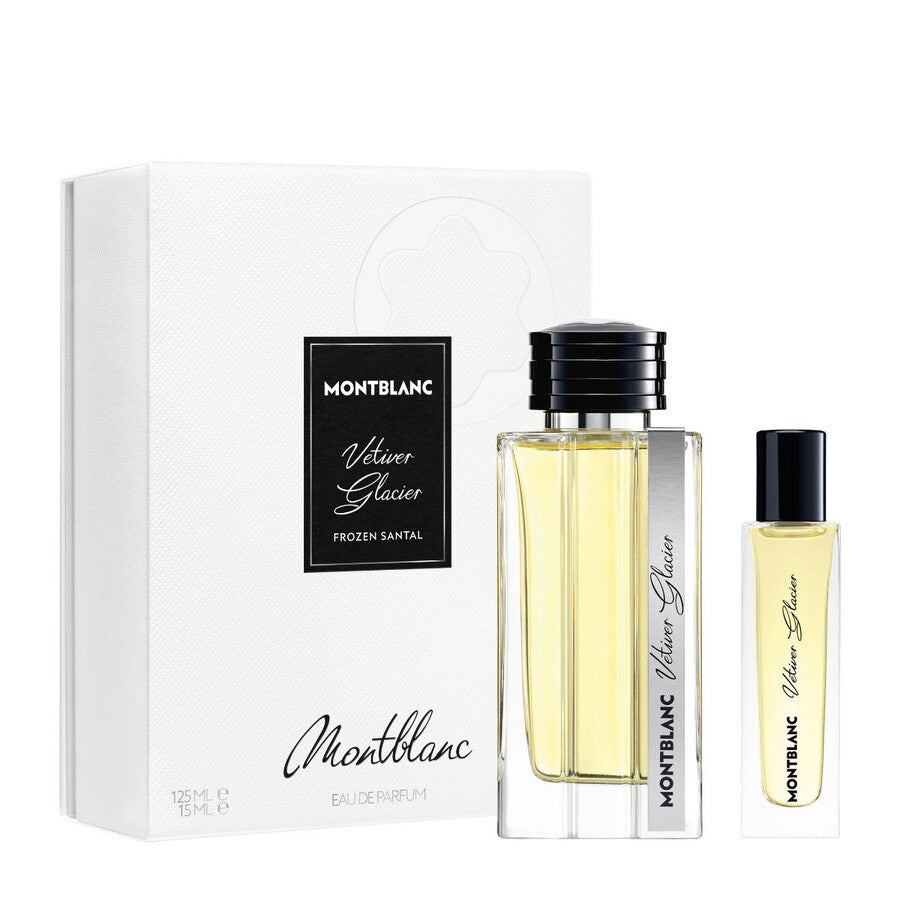 MONT BLANC VETIVER GLACIER FROZEN SANTAL SET 4.2oz EDP SP + 15ml EDP SP (M)