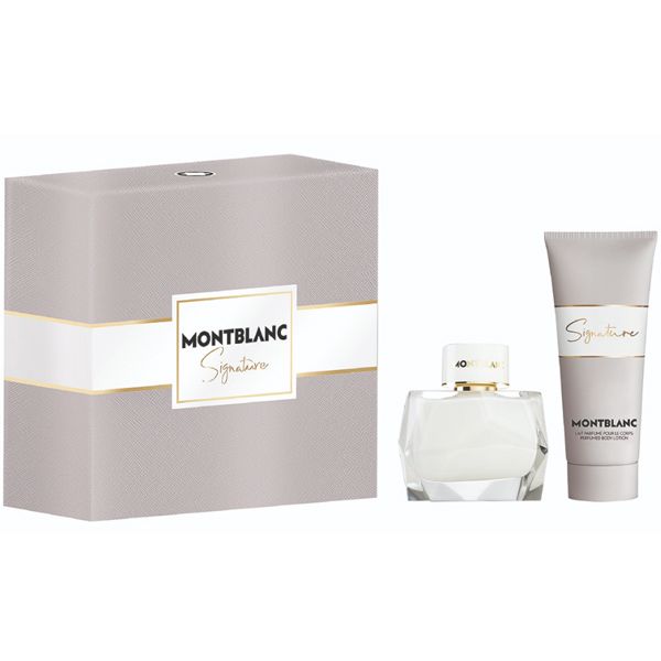 MONT BLANC SIGNATURE SET 1.7oz EDP SP +3.4oz B/LOTION (L)