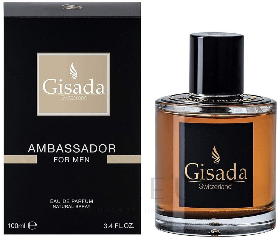 GISADA AMBASSADOR BLACK 3.4oz EDP SP (M)