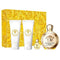 VERSACE EROS SET POUR FEMME 3.4oz EDP SP+ 5ML MINI +3.4oz BODY LOTION+3.4oz SHOWER GEL (L) H.B