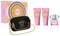 VERSACE BRIGHT CRYSTAL SET 3oz EDT SP+3.4oz BODY LOTION+3.4oz SHOWER GEL+BEAUTY CASE (L) H.B