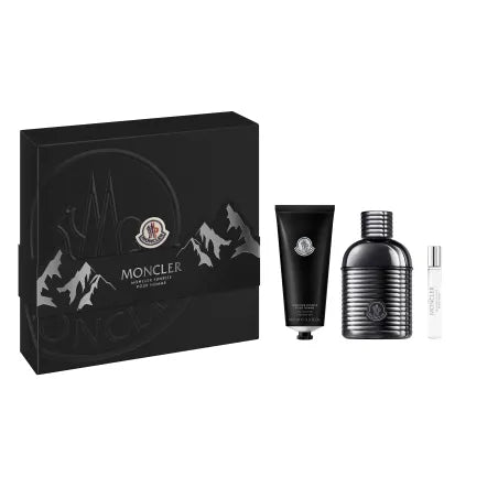 MONCLER SUNRISE SET 3.4oz EDP SP +7.5ml EDP SP + 3.4oz S/GEL (M)