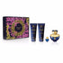 VERSACE DYLAN BLUE SET 3.4oz EDP SP+3.4oz BODY LOTION+3.4oz BATH&SHOWER GEL (L) HARD BOX