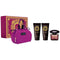 VERSACE CRYSTAL NOIR SET 3.4oz EDP SP+3.4oz BODY LOTION+3.4oz S.G+BEAUTY CASE (L)