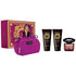 VERSACE CRYSTAL NOIR SET 3.4oz EDP SP+3.4oz BODY LOTION+3.4oz S.G+BEAUTY CASE (L)