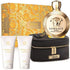 VERSACE EROS POUR FEMME SET 3.4oz EDP SPR + 3.4oz B/LOTION + 3.4oz S/GEL + ROUND MAKE-UP CASE (L)