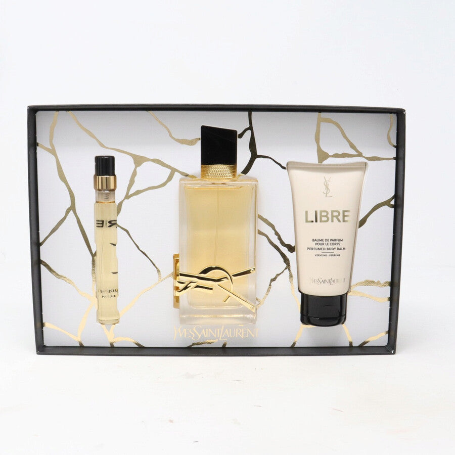 YSL LIBRE JUEGO DE VIAJE 3oz EDP SP+10ml EDP SP + 1.7 BL (L)